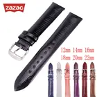 Модный изысканный ремешок для часов из натуральной кожи, блестящий кожаный ремешок для часов, аксессуары для часов 12 мм 14 мм 16 мм 18 мм 20 мм 22 мм