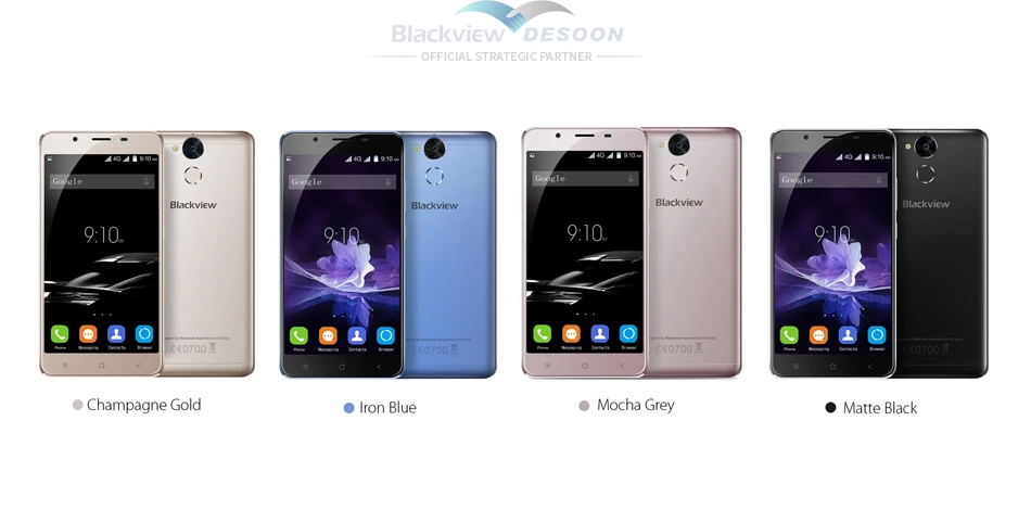 Blackview P2 Смартфон 5.5 дюйма FHD 6000 МАч MTK6750T Octa Ядро 4 Г RAM+ 64 Г ROM Отпечатков Пальцев ID 8MP+ 13MP 4 Г Мобильный Телефон