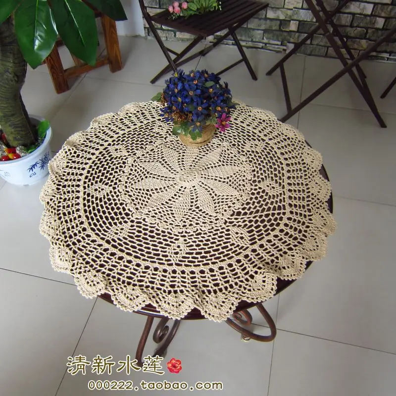 2014 new fashion design cotton crochet lace table cover tablecloth towel for home decor cutout decoration | Дом и сад