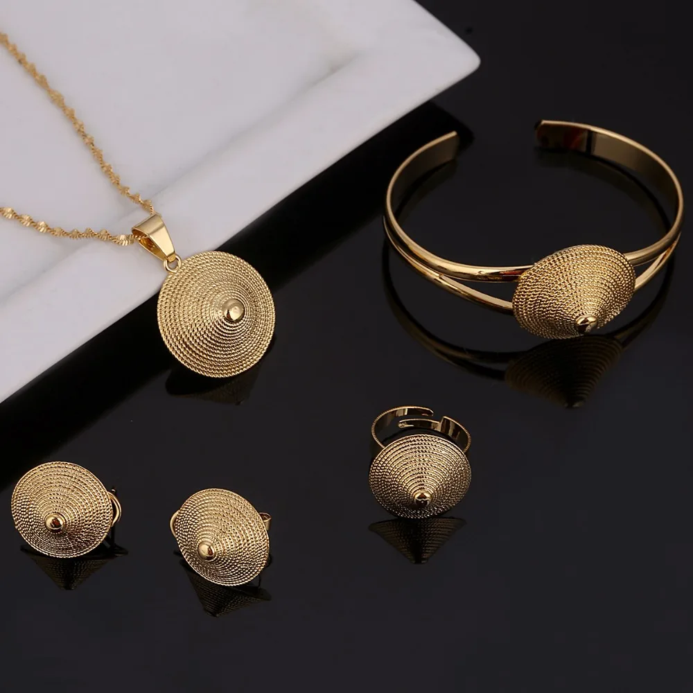 Комплект ювелирных изделий из колье серёг и кольца|ethiopian jewelry set|necklace bangleethiopian |