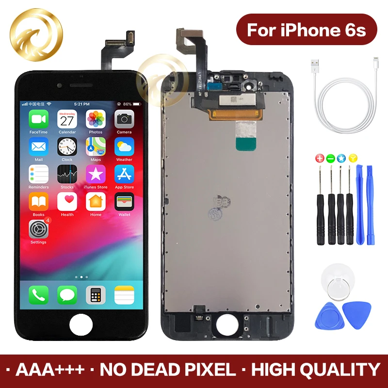 Для iPhone 6S LCD с 3D силой кодирующий преобразователь сенсорного экрана в сборе для