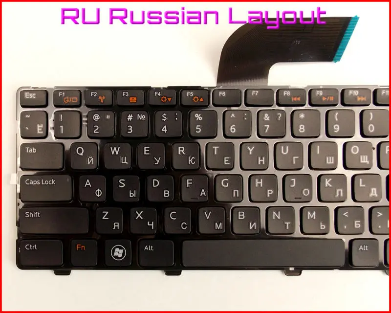 Новая клавиатура RU Русская версия для ноутбука Dell Vostro 1450 3450 1440 1540 1550 3350 3550 2520 2420 |