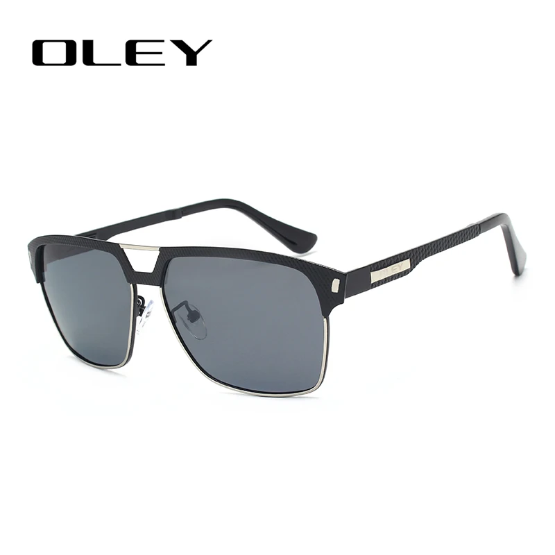 Y7641 C1BOX OLEY, брендовые, унисекс, классические, мужские солнцезащитные очки, поляризационные, мужские, солнцезащитные очки для женщин и мужчин, Oculos de sol, принимаем логотип на заказ - Цвет линз: Y7641 C1BOX