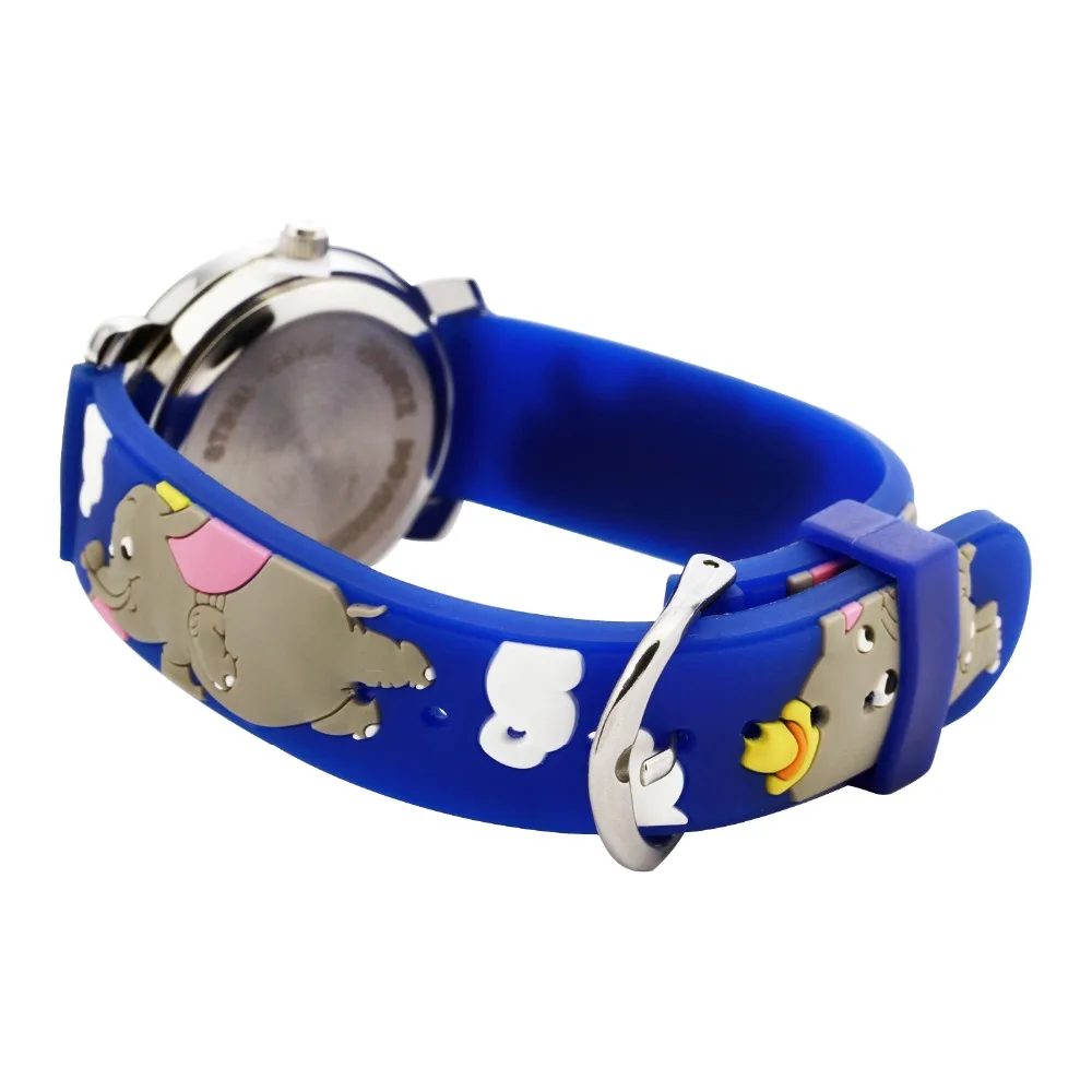 Детские модные повседневные спортивные часы DHL80PCS с изображением слона кварцевые