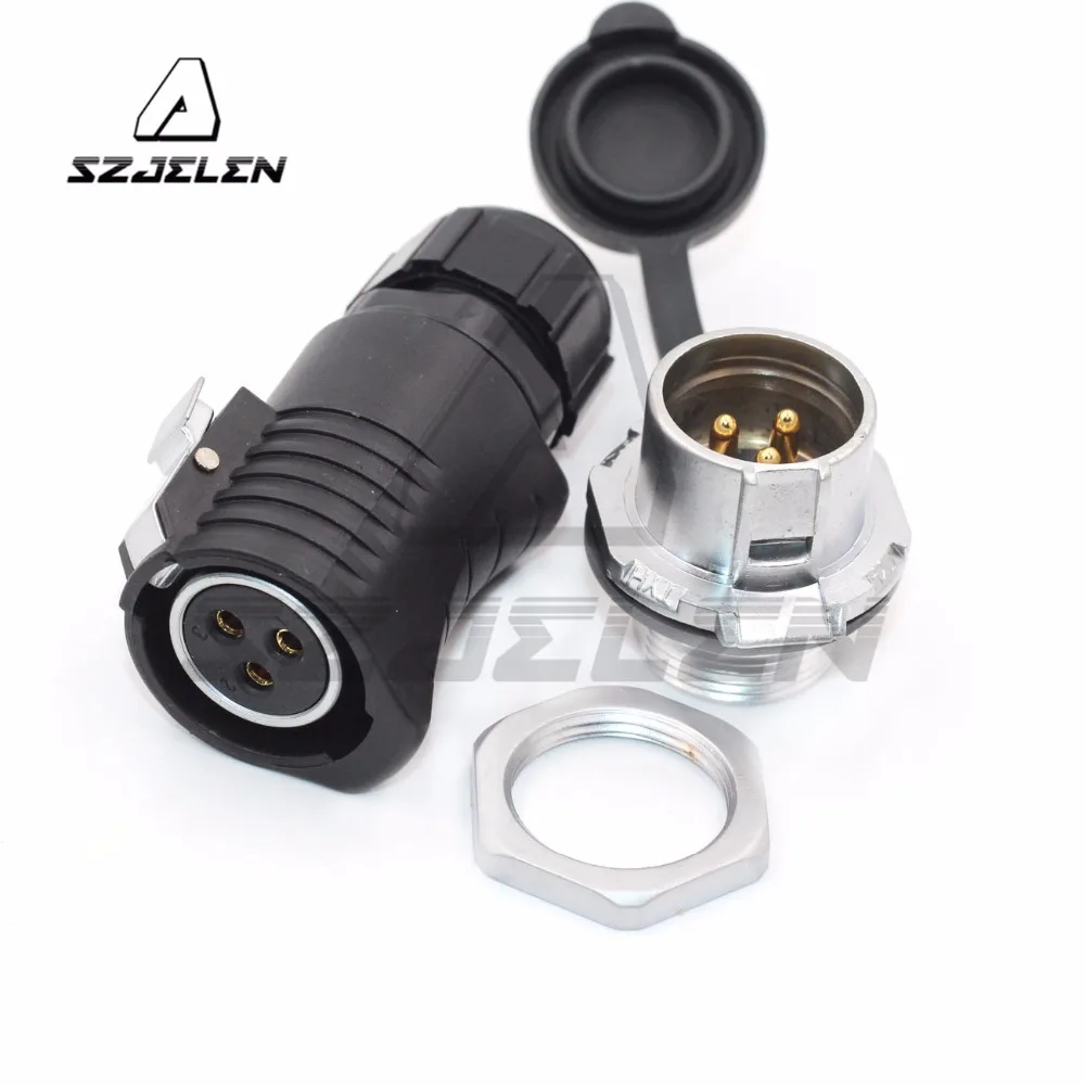 Серия XHP20, 3-контактный панельный разъем «папа», водонепроницаемый разъем, разъем IP67, авиационный разъем