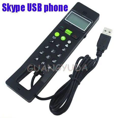 New arrival USB Phone Telephone Internet VoIP Skype Handset For Notebook PC Computer with LCD phone |