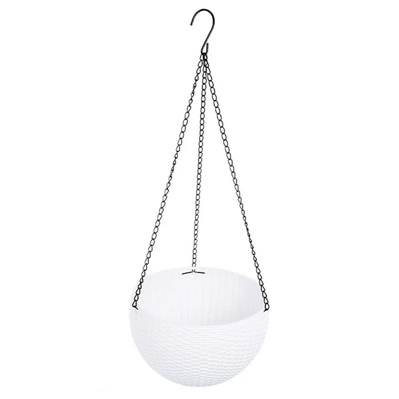 Новые гибкие садовые украшения для дома Висячие цветочные горшки с цепочкой