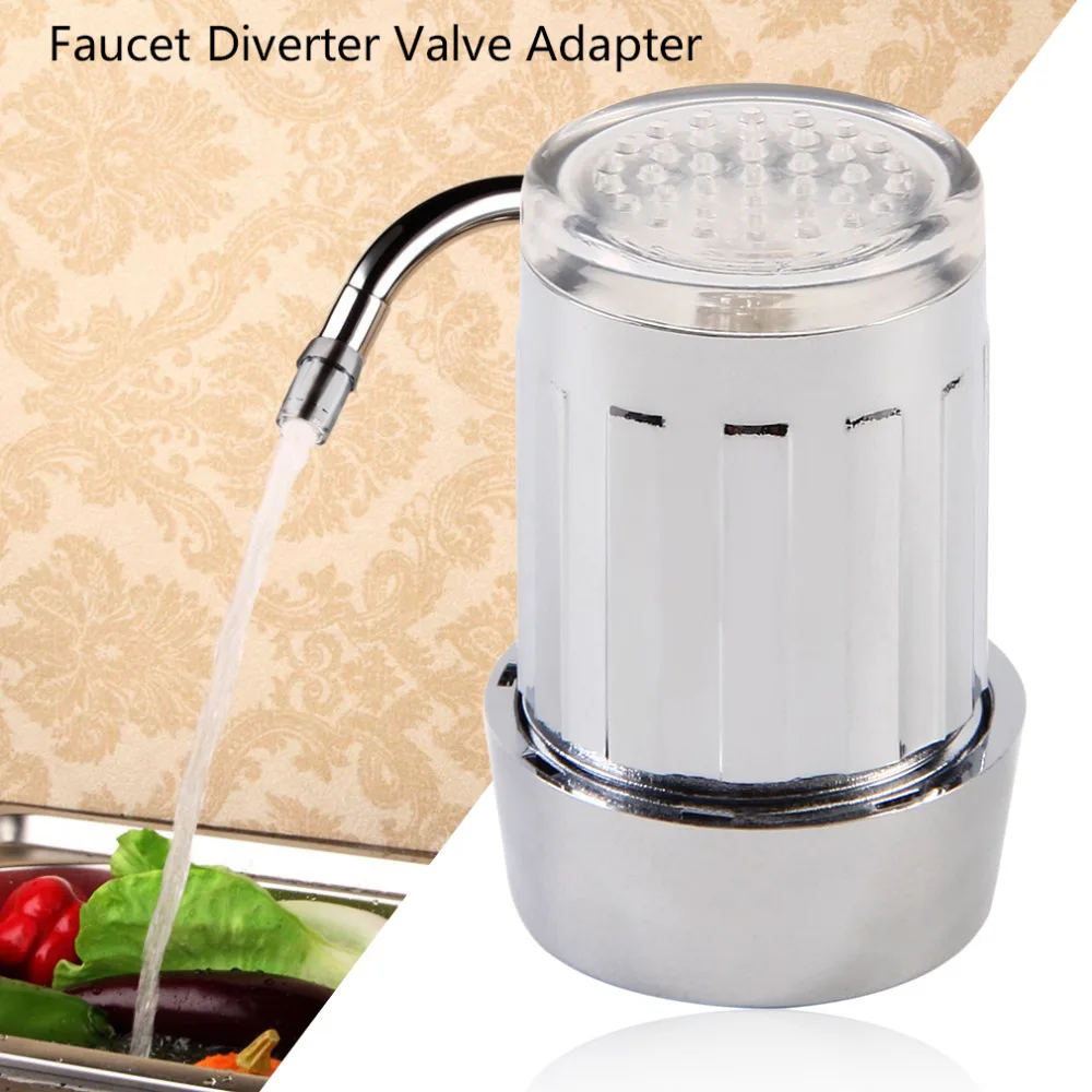 7 цветов светодиодный Ванная комната водопроводный светильник свечение головка