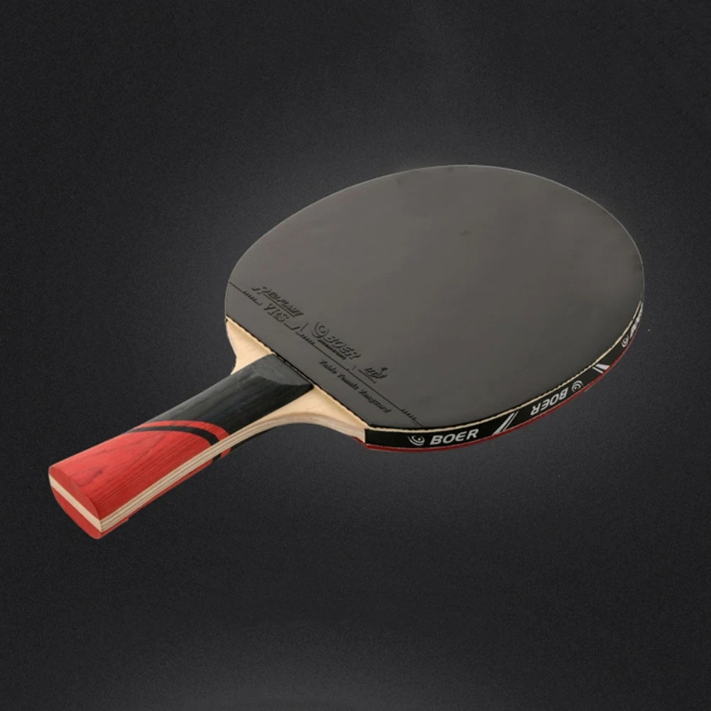 Резиновая ракетка для настольного тенниса профессиональная ракетка Pingpong прямая/Горизонтальный захват ракетка для настольного тенниса с чехлом