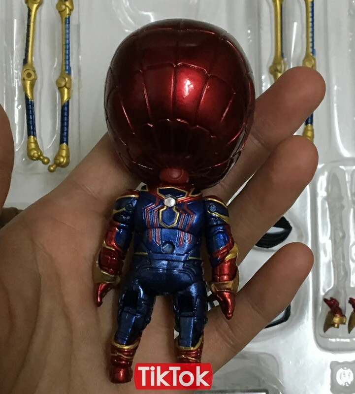 Nendoroid, Мстители, конечная игра, Железный Человек-паук, 1037, Железный Паук, мультяшная игрушка, фигурка, модель, кукла, подарок