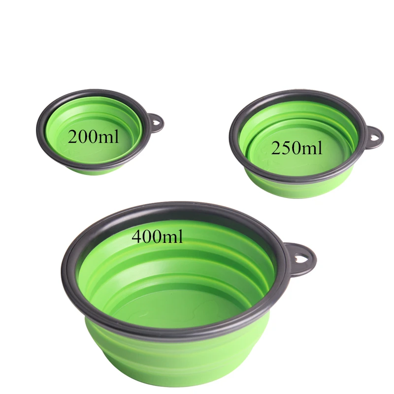 Силиконовые миски для кормления собак и кошек складные Складные Емкости сухого