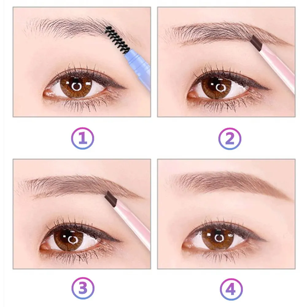 1 шт. двойная головка карандаш для бровей авто водонепроницаемый долговечный