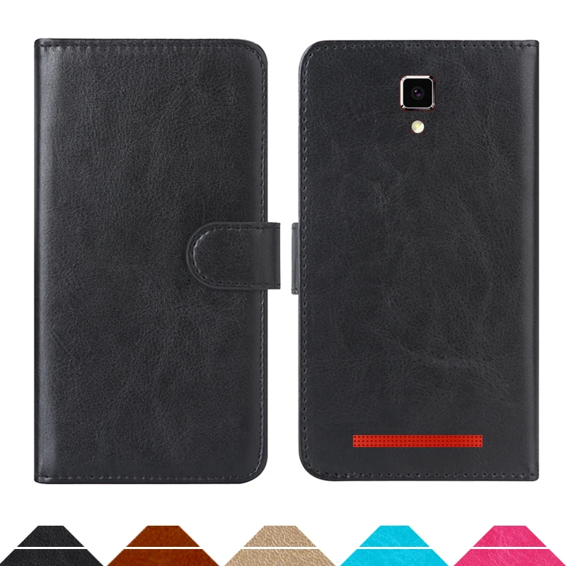 

Luxury Wallet Case For BQ BQ-4500L Fox LTE PU Leather Retro Flip Cover Magnetic Fashion Cases Strap
