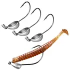 Крючок рыболовный с винтовой головкой, 3.5g, 5g, 7 г, 10 г, 1, 5g, 18 г, 21 г, 5 шт.