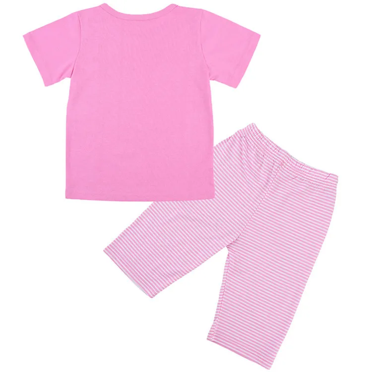 INS summer Girls sets tee shirt and shorts 2PCS kids Flamingos giraffe print Suits children's baby cute clothing for 1-6age | Мать и