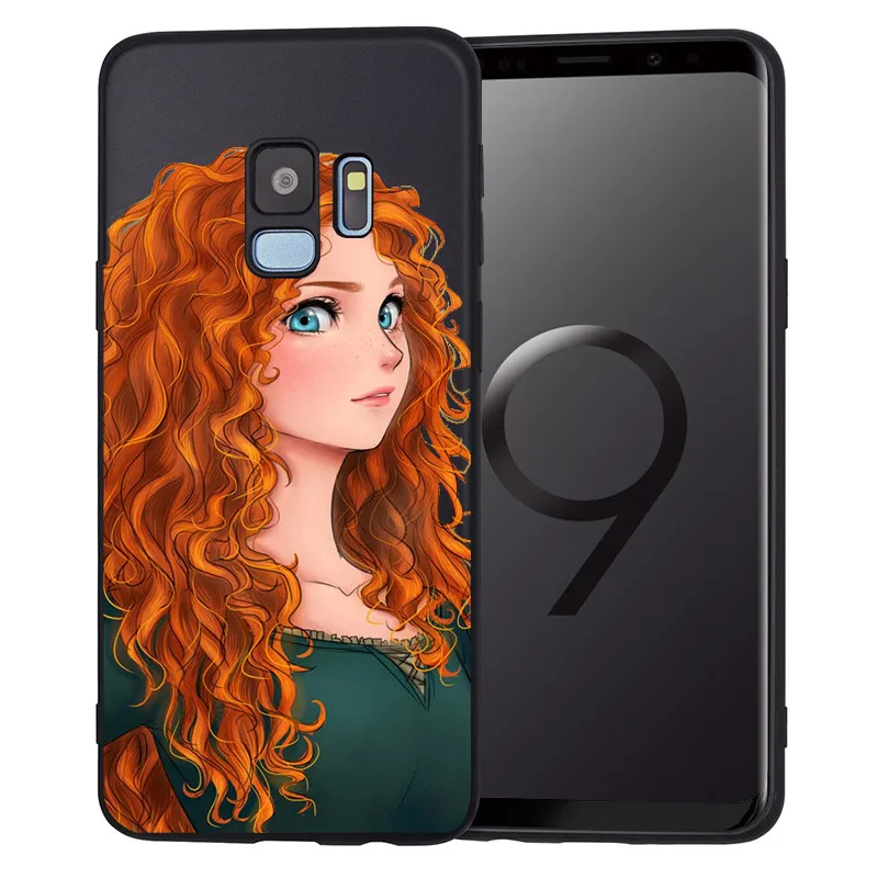 Однотонный чехол с принцессой «сделай сам» для samsung Galaxy S6 S7 край S8 S9 S10 Plus Note 8 9 A20 A30 A40 A50 A70 чехол для телефона чехол Coque Etui