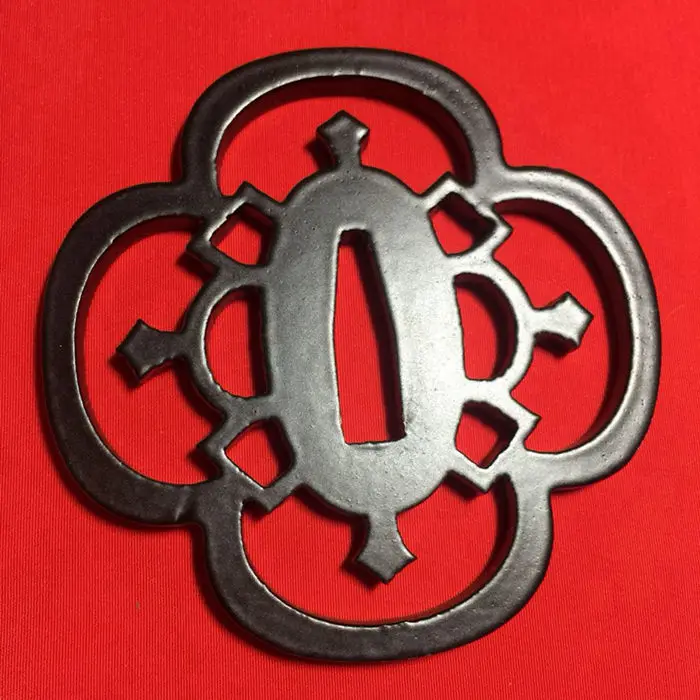 Хороший железный предохранитель Tsuba для японского самурайский меч катана нож Wakizashi ручной работы DIY аксессуар - Цвет: Style 9