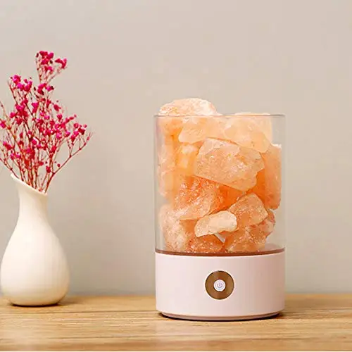 Himalayan Crystal Salt Lamp Table USB Touch Dimmer Switch Colorful Night Light Creative Gift Girlfriend Child Birthday | Электроника