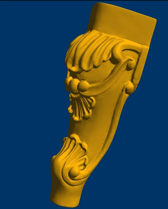 Новая 3D модель STL длинный рельеф формат ножки стола с ЧПУ мебельная ножка 107 |