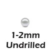 1020 undrilled 1/2/3/4, супер маленький круглый белый пресноводный жемчуг бусины, натуральная культуры мини жемчуг для крепления ювелирных изделий, высшее качество - Цвет: 1020 undrilled