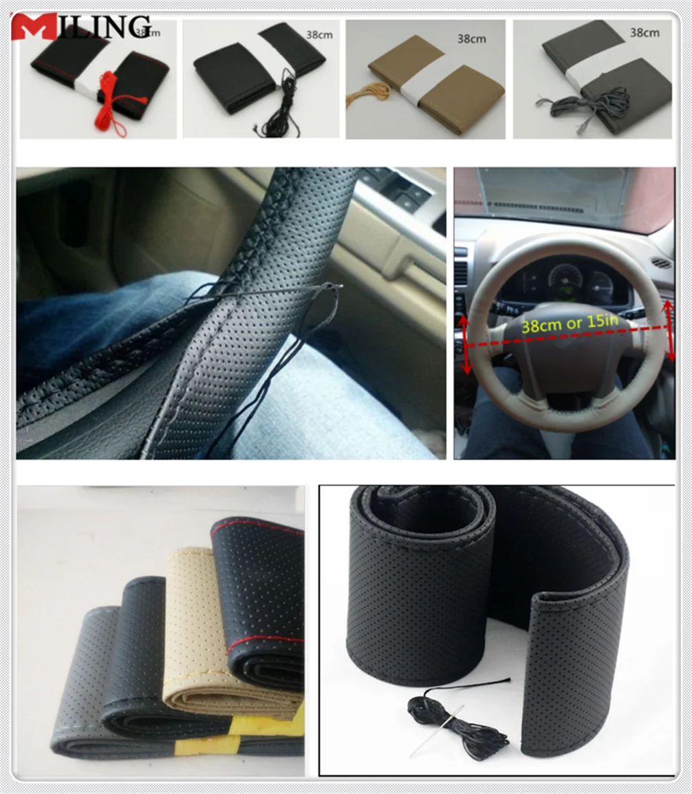 Автомобильные аксессуары рулевое колесо ручного шитья 38 см для Hyundai HCD10 Getz Arnejs моя