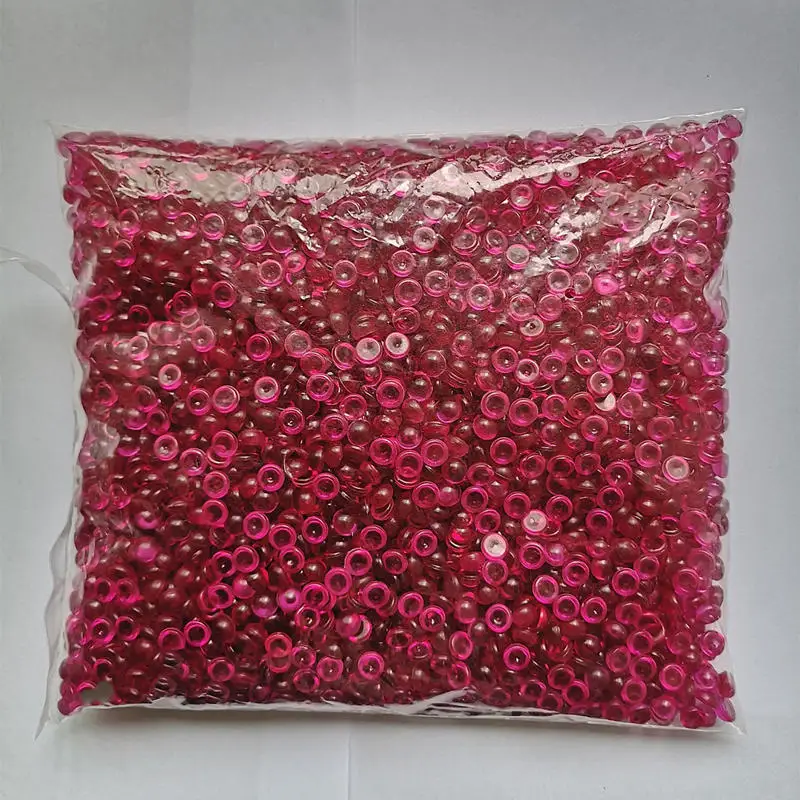 Red 500g 500 г 21 цвет хрустальные плоские бусины для рыбки клейкие аксессуары красочные резиновые шарики для слизи наполнитель DIY принадлежности украшения - Цвет: Red 500g