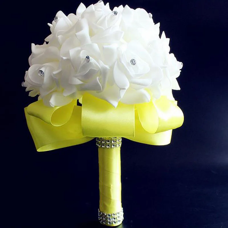 Цветок для невесты элегантный королевский синий фиолетовый красный фуксия роза