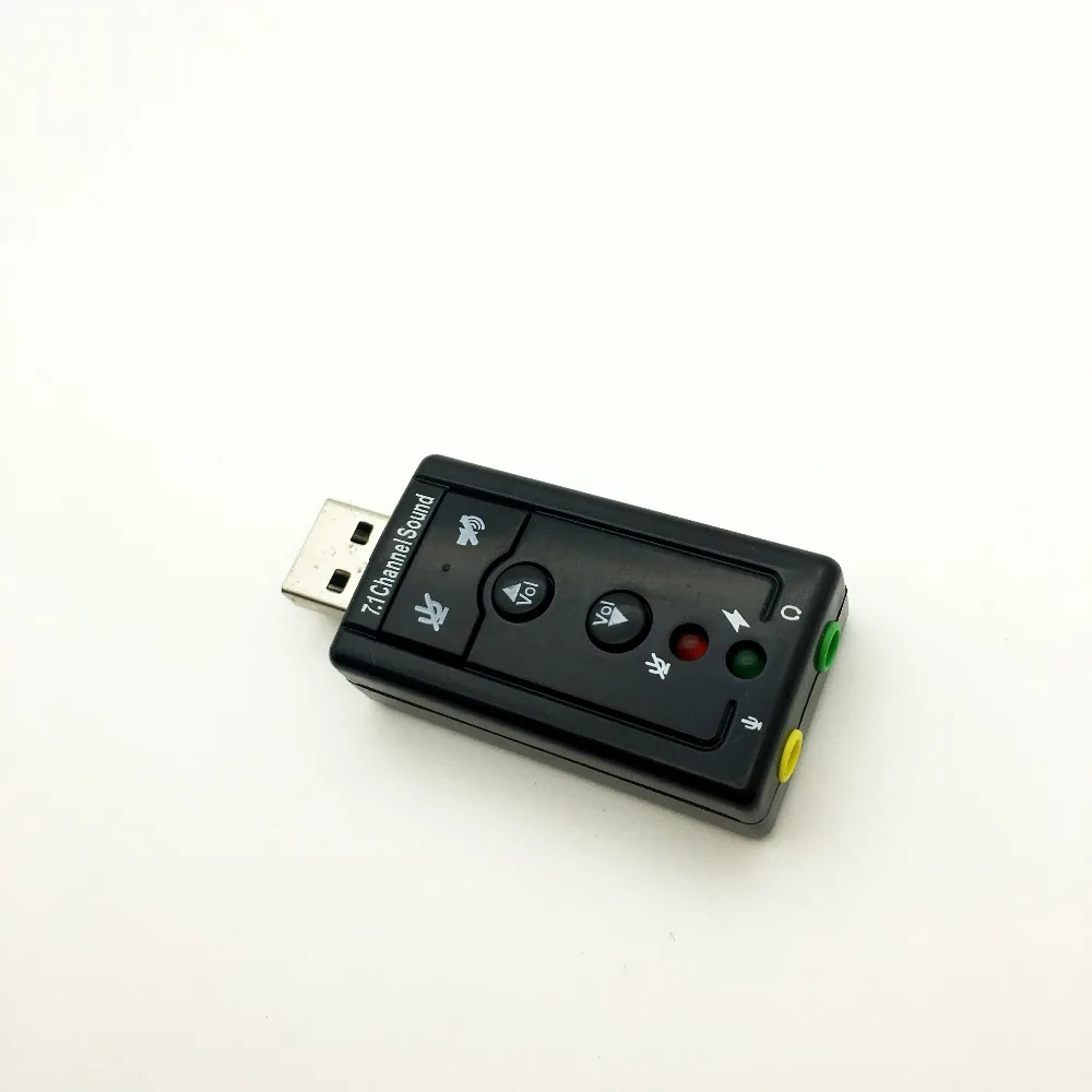 Внешний USB аудио адаптер звуковой карты Виртуальный 7 1 ch 2 0 Mic Динамик Аудио