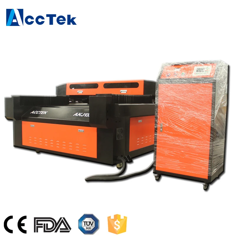 New machine double ballscrew transmission Leadshine driving system and servo motor laser cutting engraving AKJ1325 | Инструменты
