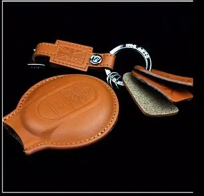 Кожаный чехол для автомобильных ключей новый розовый OEM F54 F55 F56 F60|leather car key|car leather