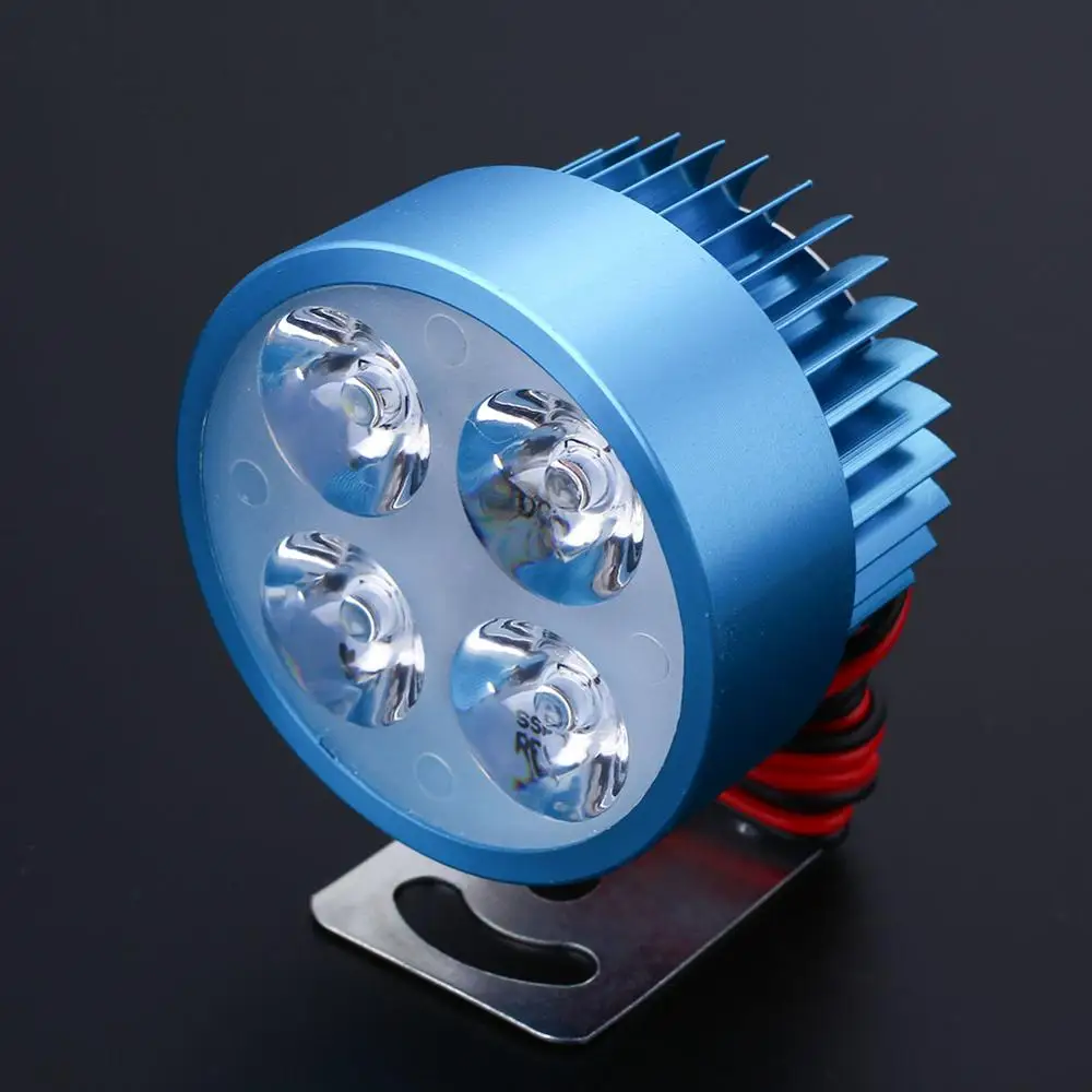 Vehemo 12 V-90 V светодиодный мотоциклетный головной светильник мотоцикл для е-байка фары супер яркий светодиодный светильник Водонепроницаемый лампы стайлинга автомобилей Лидер продаж - Цвет: Синий