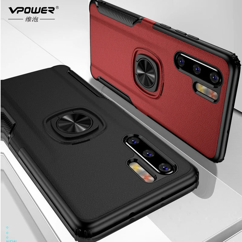Чехол для huawei P30 задняя крышка Vpower тонкий магнитный держатель Гибридный чехол