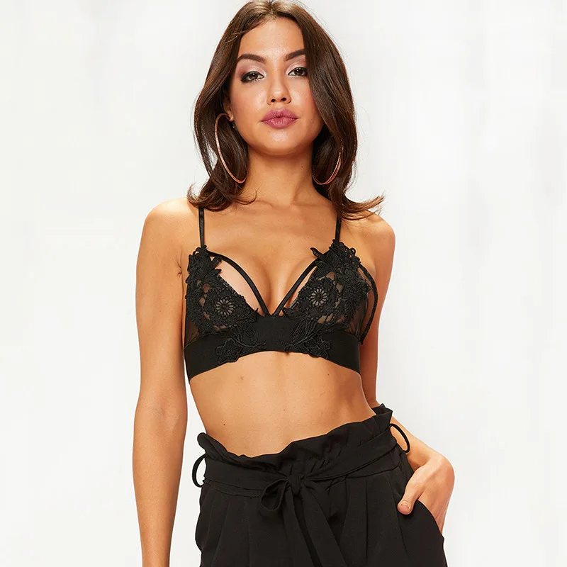 Женский кружевной топ розовый черный белый 2018|croptop woman|cropped femininosexy crop top |