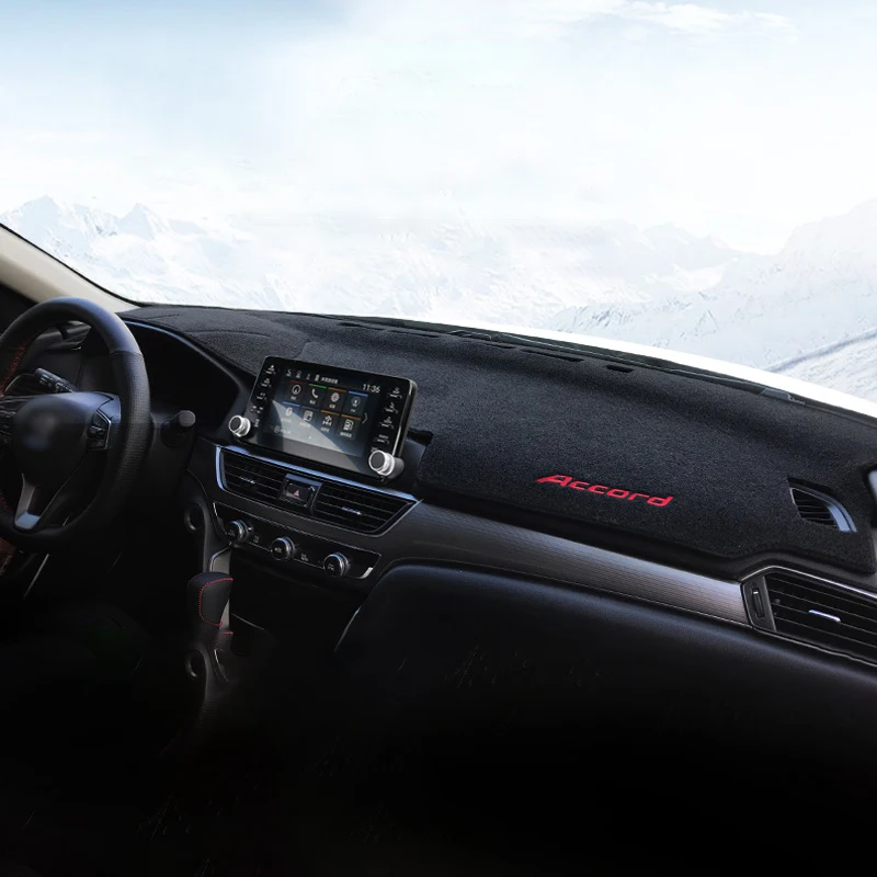 Чехол для приборной панели автомобиля Honda Accord 10th, коврик для приборной панели, коврик для приборной платформы, настольные ковры, накладка на подушку, защитные аксессуары