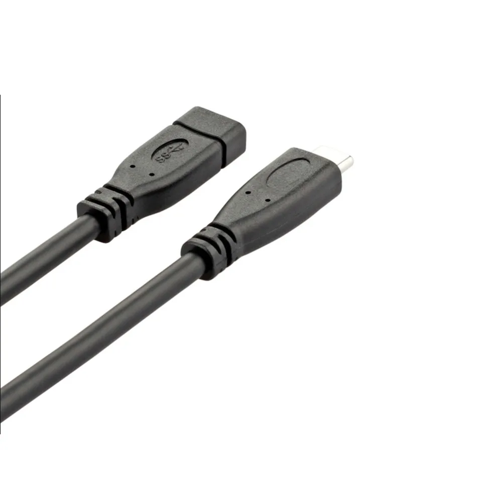 Черный Удлинительный кабель USB Type C разъем 3 1 PD для быстрой зарядки и передачи
