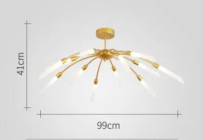 12 light gold Современная Свеча Блеск G9 Светодиодная люстра матовая черная Золотая Потолочная люстра лампа для спальни Внутреннее освещение Luminaria Lamparas - Цвет абажура: 12 light gold