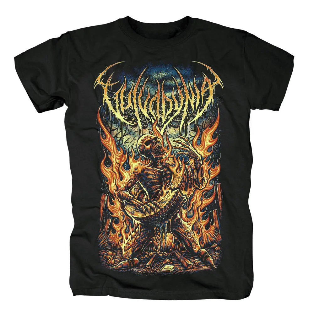 Bloodhoof Vulvodynia брутальный Deathcore рок-группа Finis Omnium invesantiam альбом Мужская черная футболка в летнем азиатском размере