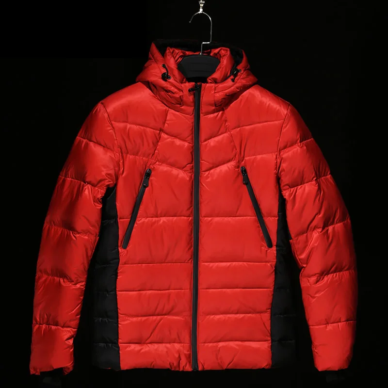 MALIDINU 2022 Men Down Jacket Winter Down Coat Brand Duck Down Jacket Men Winter Thick Warm Red Down Jackets Parka European Size