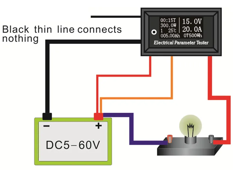 RD 100 v/20A 7в1 OLED Многофункциональный тестер напряжения, тока, времени, температуры, емкости вольтметр, амперметр, Электрический измеритель белого цвета