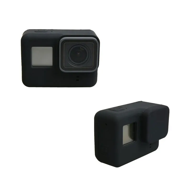Аксессуары для Go Pro защитный силиконовый чехол экшн камеры + Крышка объектива GoPro