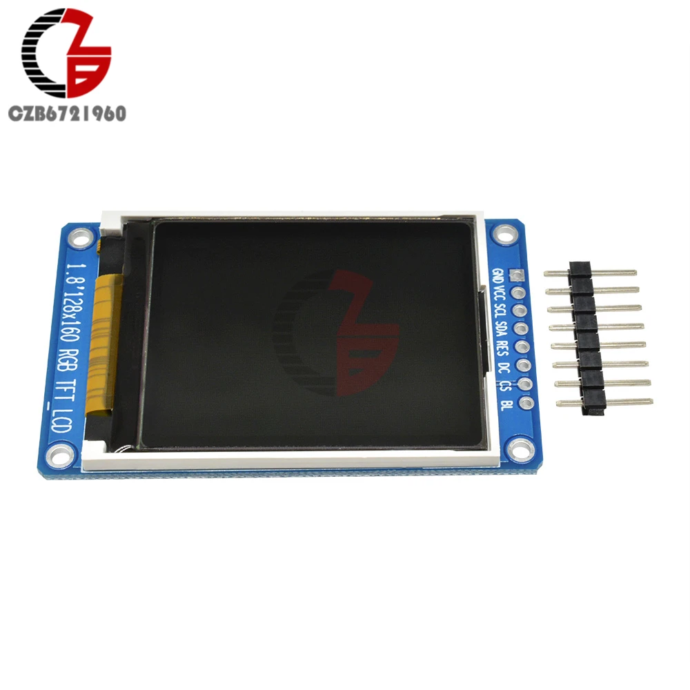 1,8 дюймов 128x160 цифровой ЖК-дисплей модуль полноцветный RGB TFT ЖК-экран SPI ST7735S IC драйвер DC 3,3 В для Arduino
