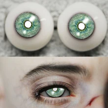 Bjd глаза зеленые акварельная картина глазного яблока для 1/4 1/3 1/6 1/8 BJD Кукла SD MSD пластик 12 мм 14 мм 16 Аксессуары для куклы с хвостом