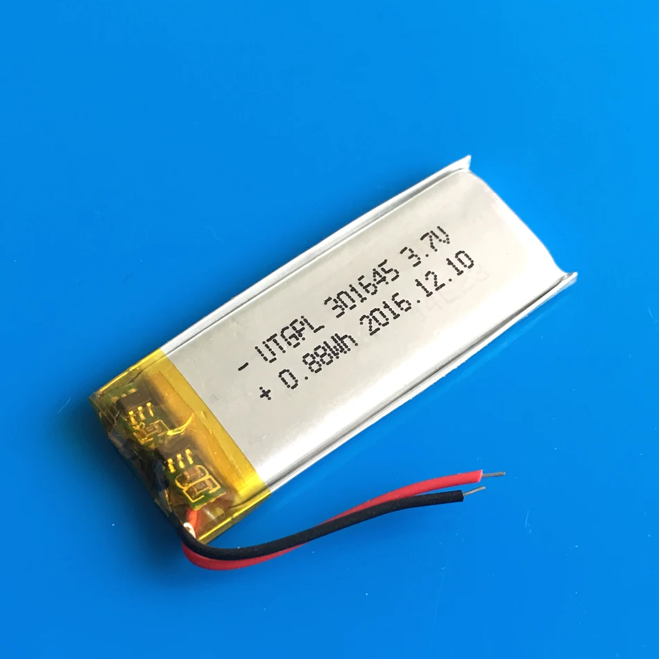Литий полимерный аккумулятор 250 мАч 3 7 в для умных часов MP3|rechargeable battery|lithium batterypolymer