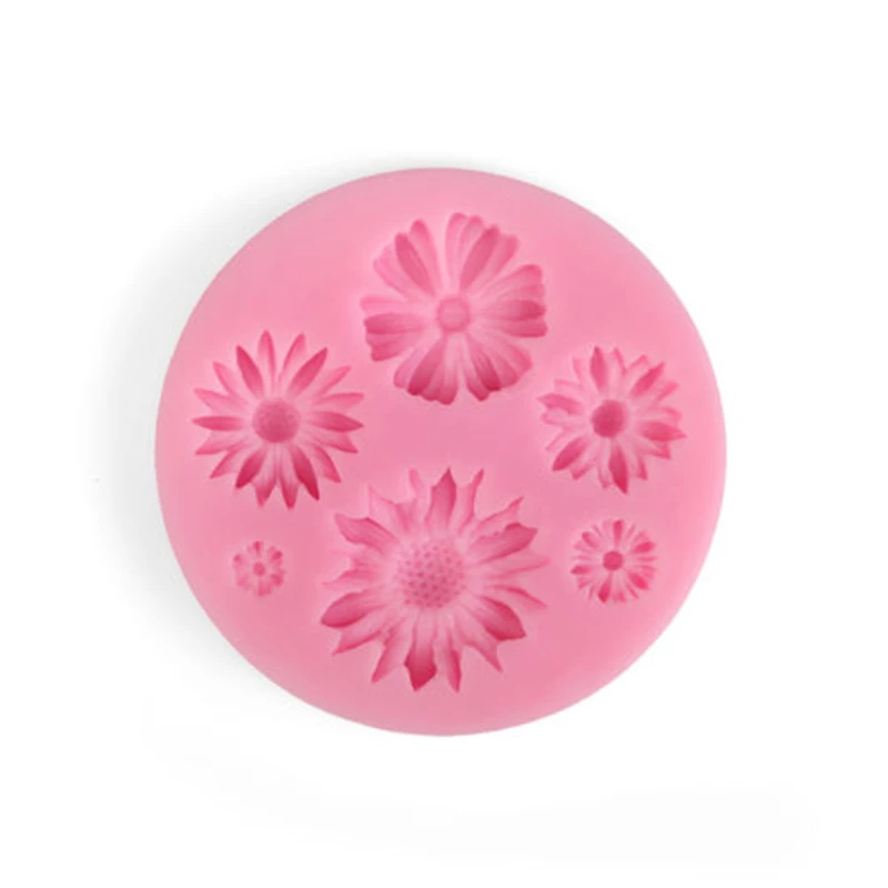 Силиконовые формы 3D Цветочная форма для мыла выпечки тортов с помадной начинкой