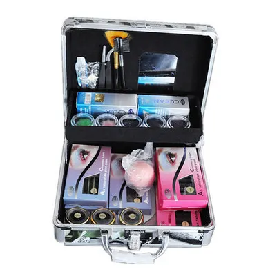 

BTT-88 Professional False Extension Eyelash Glue Brush Kit Set with Case Box Salon Tool