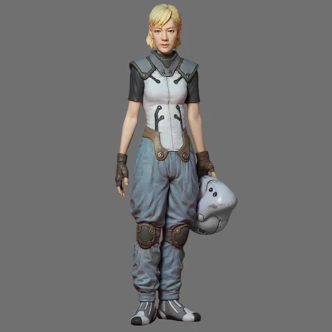 

1:20 Resin Figure Model Machine Female Soldier Krig R63