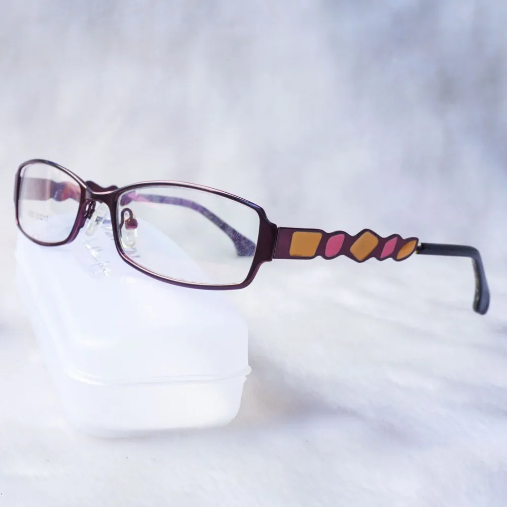 2017 Ретро женские очки с прозрачными линзами роскошные из сплава цветочные