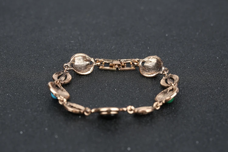 Винтажный браслет для женщин розовое золото овальные полимерные браслеты с