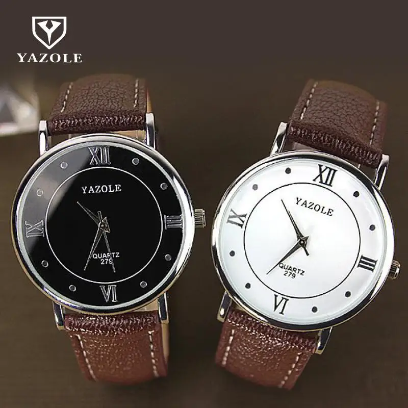 2018 Лидирующий бренд Роскошные YAZOLE мужские часы кварцевые-наручные Мужские