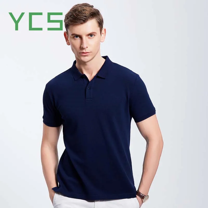 Рубашка-поло YCS Store мужская с вышивкой/принтом 100% хлопок | Мужская одежда
